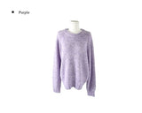 Wend Wool Bokashi Pastel Loose Fit Round Knit