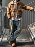 Chalk Dirty Washed Wide Denim