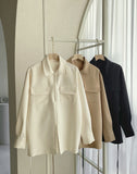 Casey Half-Open Collar Blouse