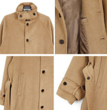 Aren Wool Raglan Belted Long Coat