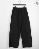 Kanji Work pocket Corduroy Banding Long Wide Pants