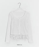 Gentil Frill Dot Layered Sleeveless Cardigan Set