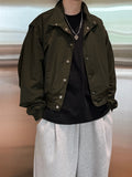 High-neck Crop Nylon Jacket