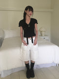 Apol Tie Crop Puff Blouse