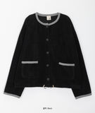 [BAONHAUS] Marpen Pocket Color Matching Fleece Cardigan