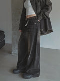 Kench incisional balloon denim pants