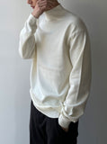 Tight Semi-Overfit Half Neck Turtleneck Tee