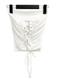 Eyelet Corset Tube Top