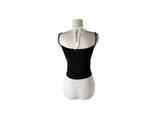 Orton Fake Layered Color Matching Lace Halter Layered Cap Sleeveless