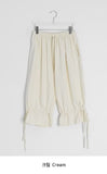 [BAONHAUS] Loenin Cotton Strap Bermuda Pants