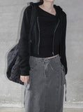 Isen Crop Hooded Zip-up