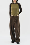 Set Twill Balloon Trousers