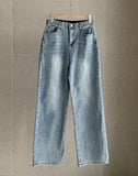 Supe Cotton Wide Banding Denim Pants