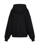 [mnem] Cozy Pintuck Hoodie Zip-Up