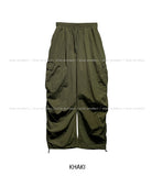 Uni Shirring Wide Cargo Pants