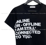 Steel U lettering cropped short-sleeved