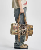 Pattern Mixed Duffle Bag