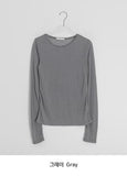 Kadohi Tencel Basic Layered Long Sleeve Tee