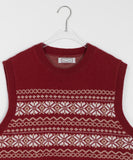 [BAONHAUS] Davitz Snowflake Knit Vest