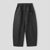 Nowell Back-Banding Cotton Wide Pants