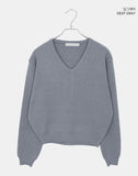 Kanni Basic V-Neck Long Sleeve Knit