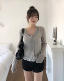 Fog Double-Button Mohair Cardigan