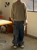 Damage Round Over Knit
