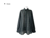 Kutch Linen Check Over Fit Shirt