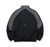 High Neck Blouson Zip-up