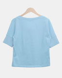 Viet Button Point Color Short Sleeve T-shirt