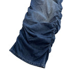 SIDE SHIRRING WIDE DENIM