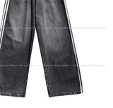 Artie Balloon Five-Line Track Denim Pants