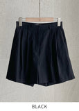 Chino Pin Tuck Short Cotton Pants