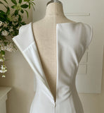 Morian Notch Shirring Span Sleeveless One Piece