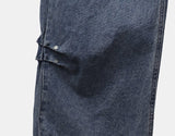 Doon Side Rivet Wide Denim Long Pants