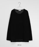 [unisex] Wild Color Linen Over Long Sleeve Tee