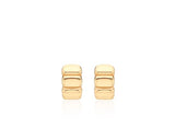 Ice Block Silver One-Touch Earrings M