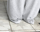 Kinda Track Snap Button Wide Long Training Pants