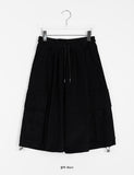 Corody Banding String Corduroy Cargo Bermuda Pants