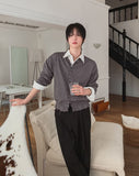 Flat Damage Knit Cardigan