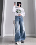 Curve Dart Volume Denim Pants