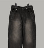 Slab black wide jeans