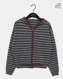 [MADE] Anton Stripe Pocket Two-Way Knit Zip-Up
