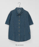 Indas Vintage Denim Short Sleeve Shirt