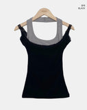 Cordon Layered Halter Sleeveless