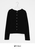 Kiho Round Boucle Summer Cardigan