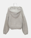Lyle Mohair Hooded Knit Cardigan