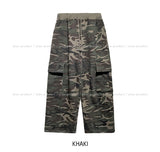 Teed Color Matching Military Cargo Training Pants