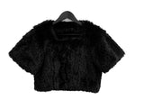 Fox short sleeve fur jacket