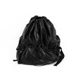 glossy string backpack